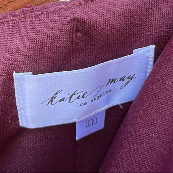 Katie May come on home clip dot dress sangria size M - Picture 7 of 7